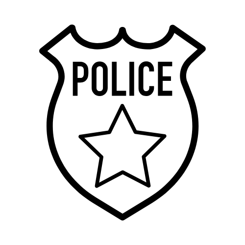 police shield star